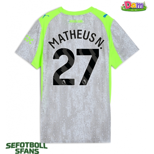 Manchester City Matheus Nunes #27 Tredje Tröja Kvinnor 2025-26 Kortärmad